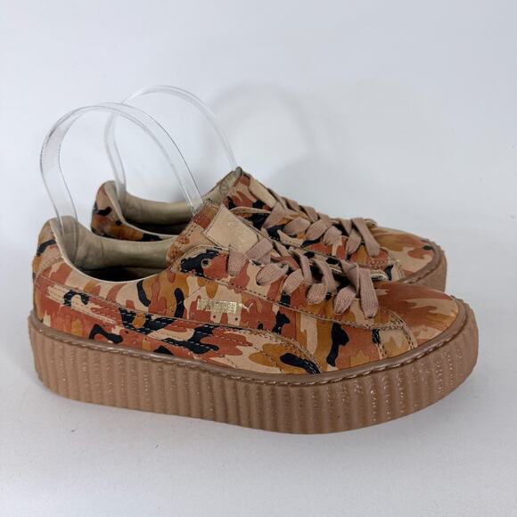 Fenty x Puma The Creepers Athletic Sneakers Women's 8 Brown Camouflage 362341-01 - Picture 2 of 10